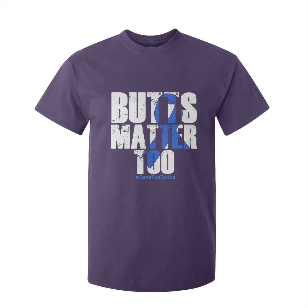 Funny Colon Cancer Support T Shirt For Kid Butts Matter Too Save The Butts