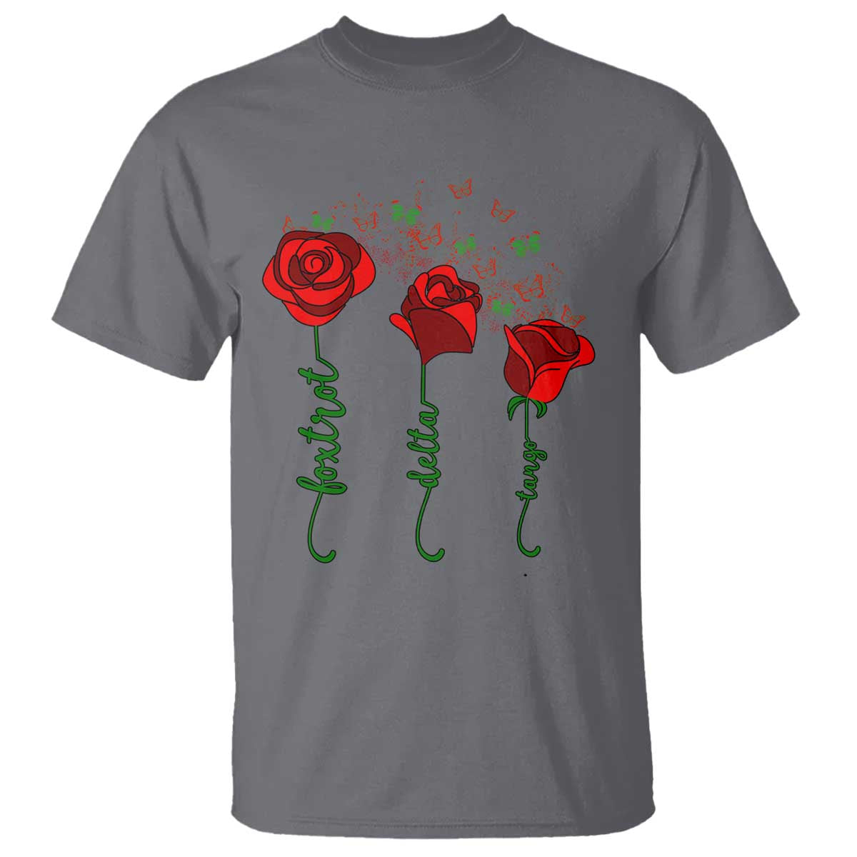 funny-foxtrot-delta-tango-t-shirt-vintage-rose-flowers-butterfly