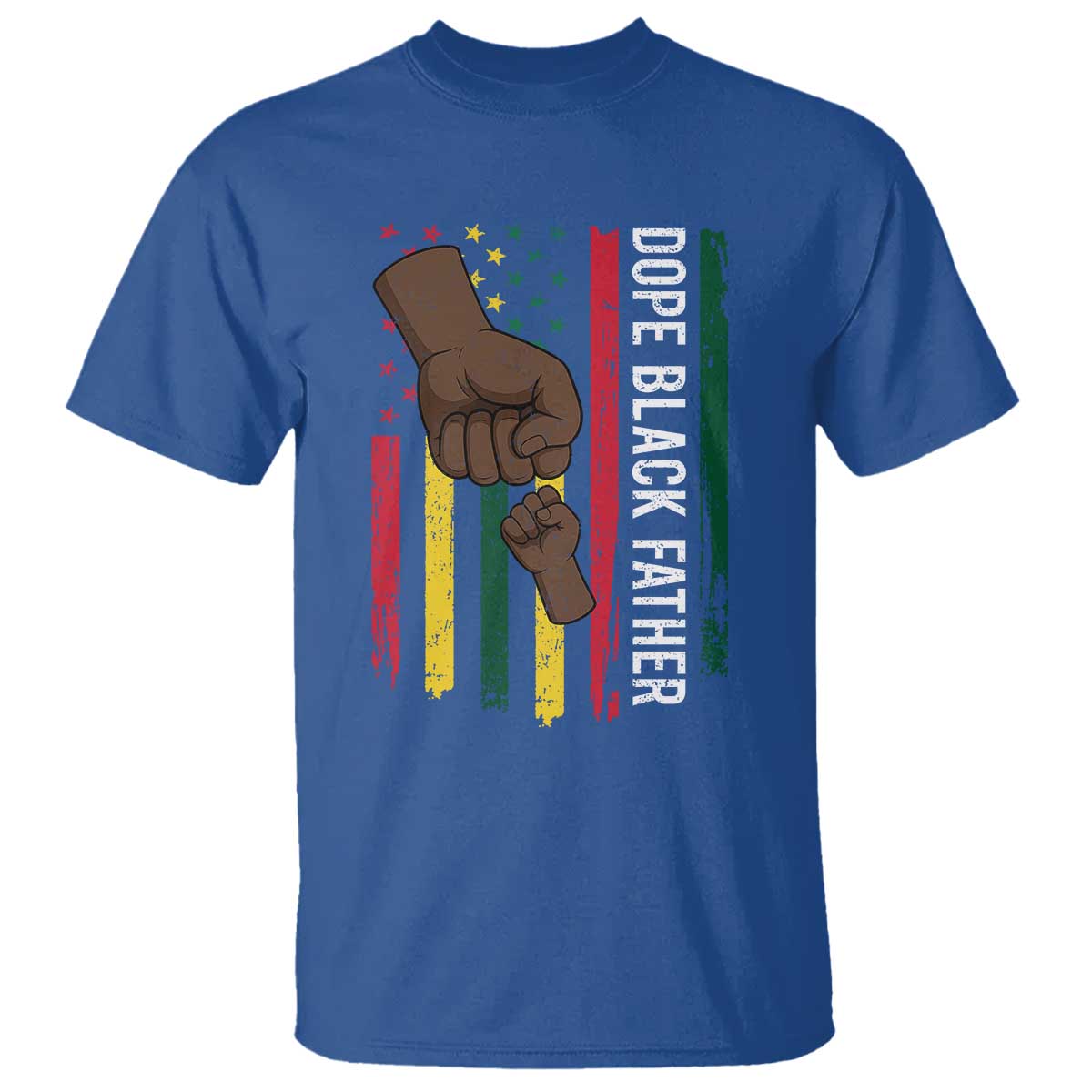 dope-black-dad-t-shirt-vintage-american-flag-fist-bump