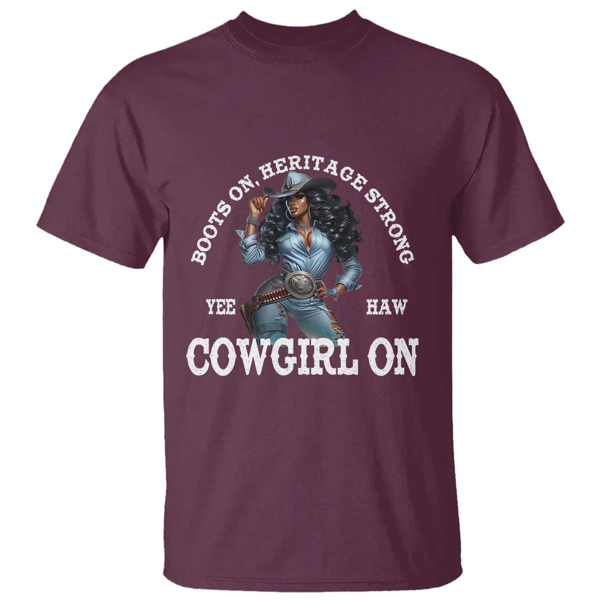 boots-on-heritage-strong-cowgirl-on-t-shirt-african-american-black-cowgirl