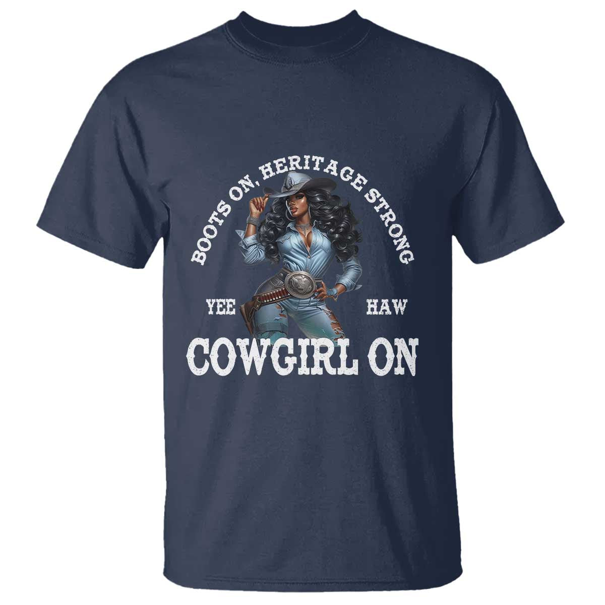 boots-on-heritage-strong-cowgirl-on-t-shirt-african-american-black-cowgirl