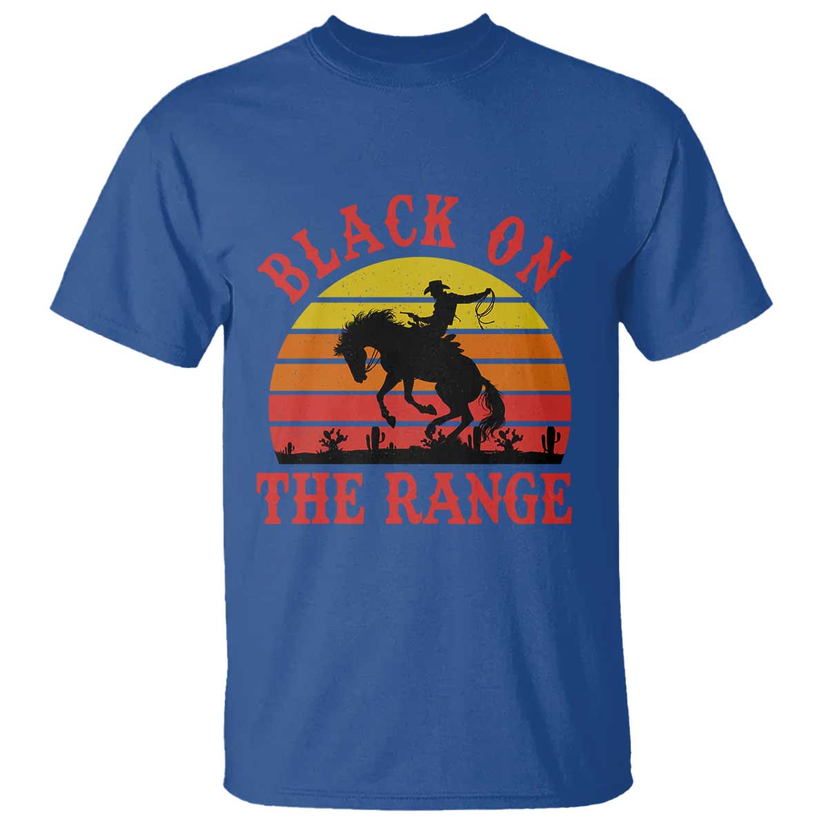 african-american-black-cowboy-t-shirt-black-on-the-range-rodeo