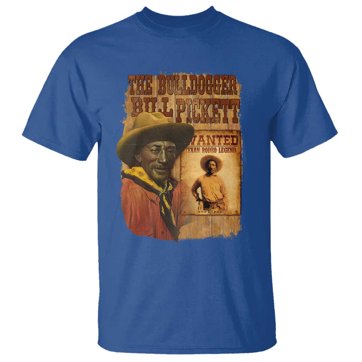 the-bulldogger-bill-pickett-t-shirt-texan-rodeo-legend