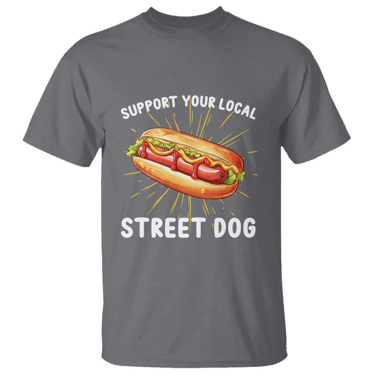 funny-hotdog-t-shirt-support-your-local-street-dog