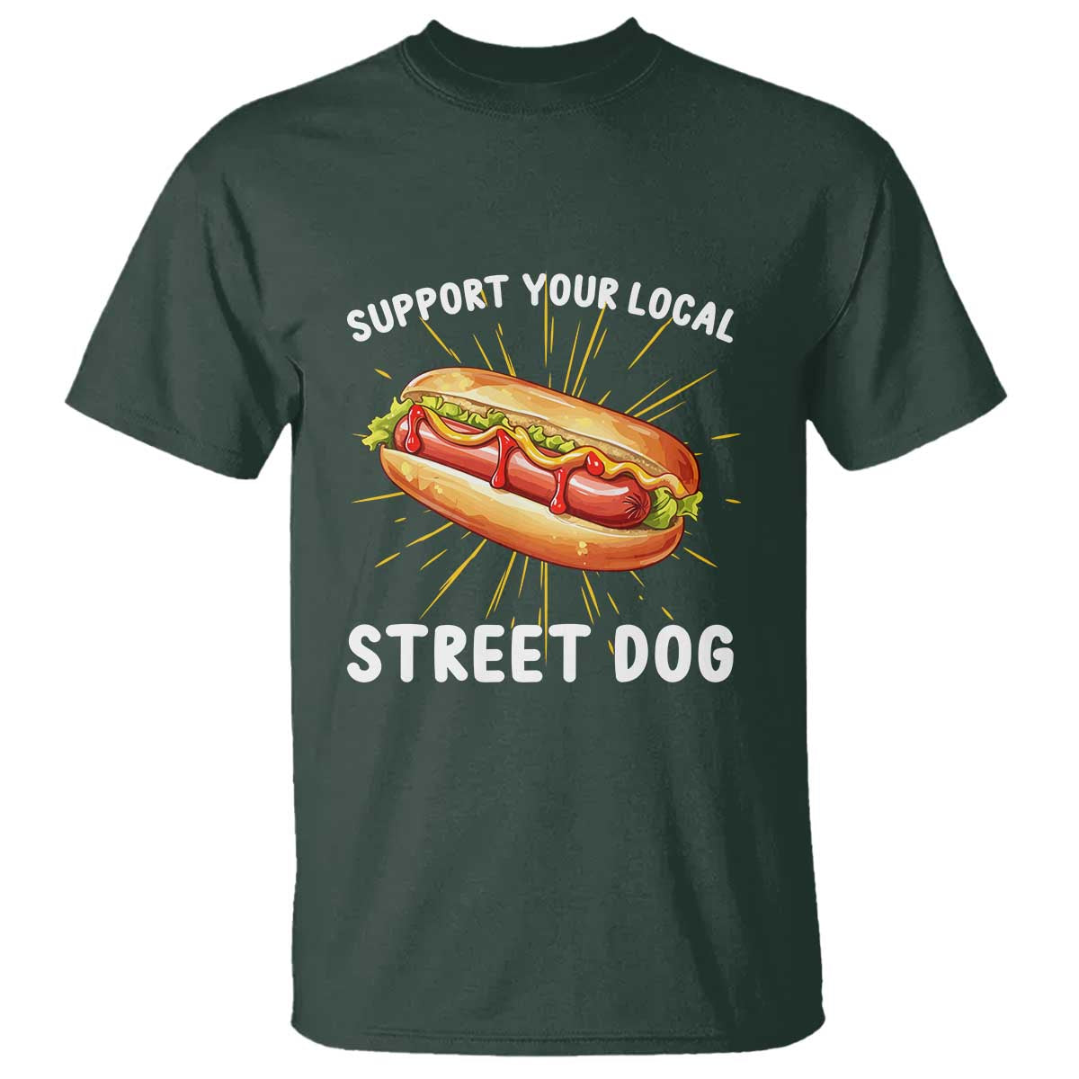 funny-hotdog-t-shirt-support-your-local-street-dog