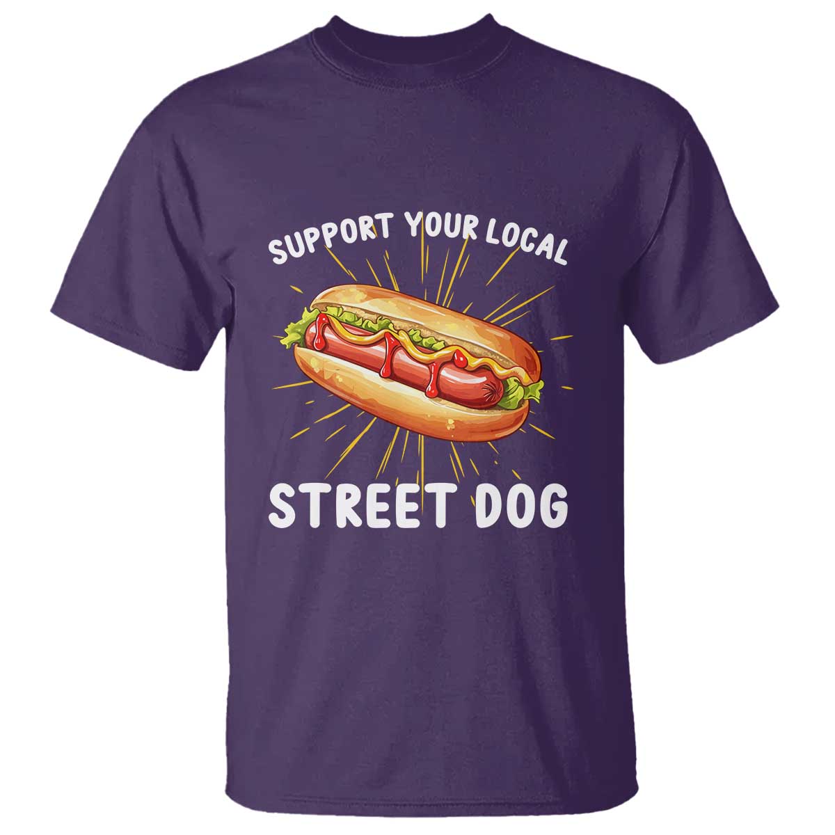 funny-hotdog-t-shirt-support-your-local-street-dog