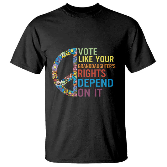 vote-like-your-granddaughters-rights-depend-on-it-t-shirt-boho-floral-peace-sign