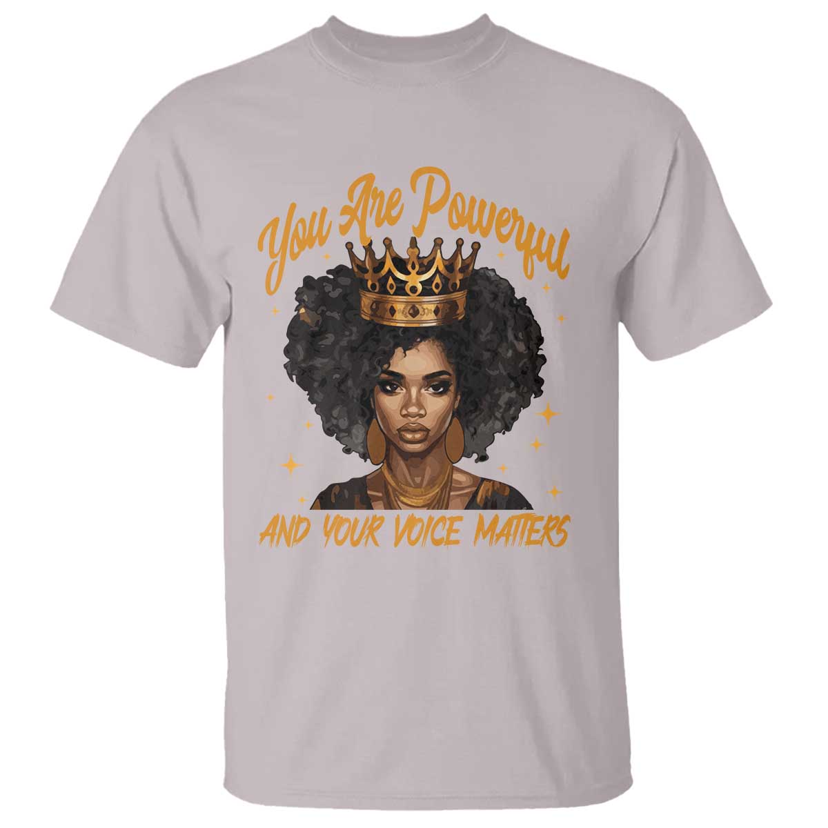 harris-2024-t-shirt-you-are-powerful-and-your-voice-matters-afro-girl