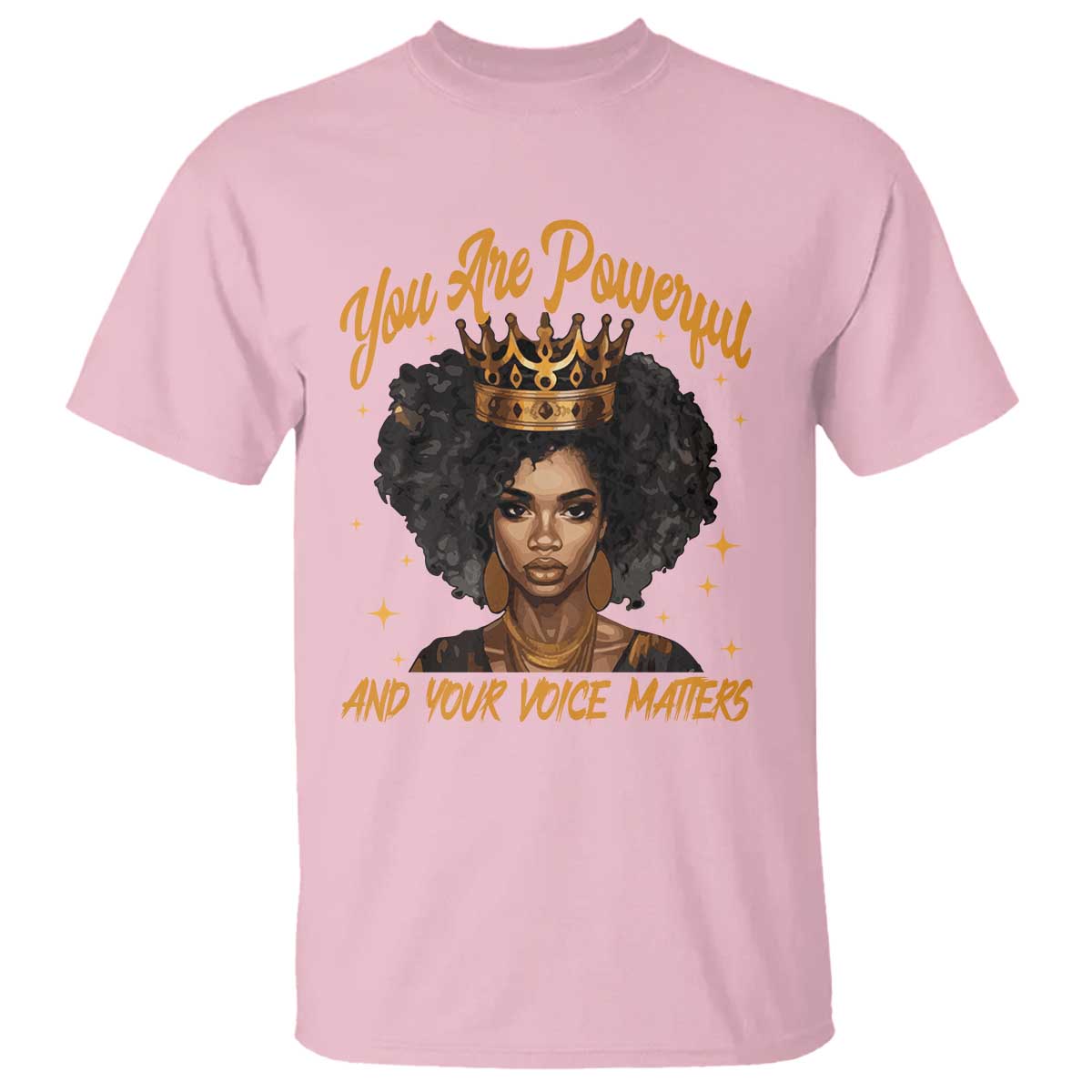 harris-2024-t-shirt-you-are-powerful-and-your-voice-matters-afro-girl
