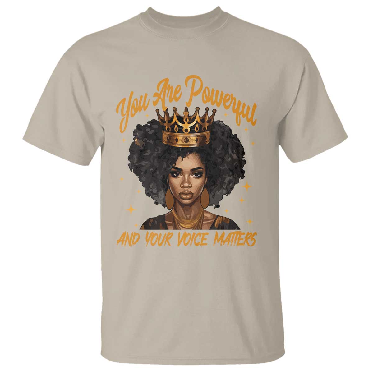 harris-2024-t-shirt-you-are-powerful-and-your-voice-matters-afro-girl