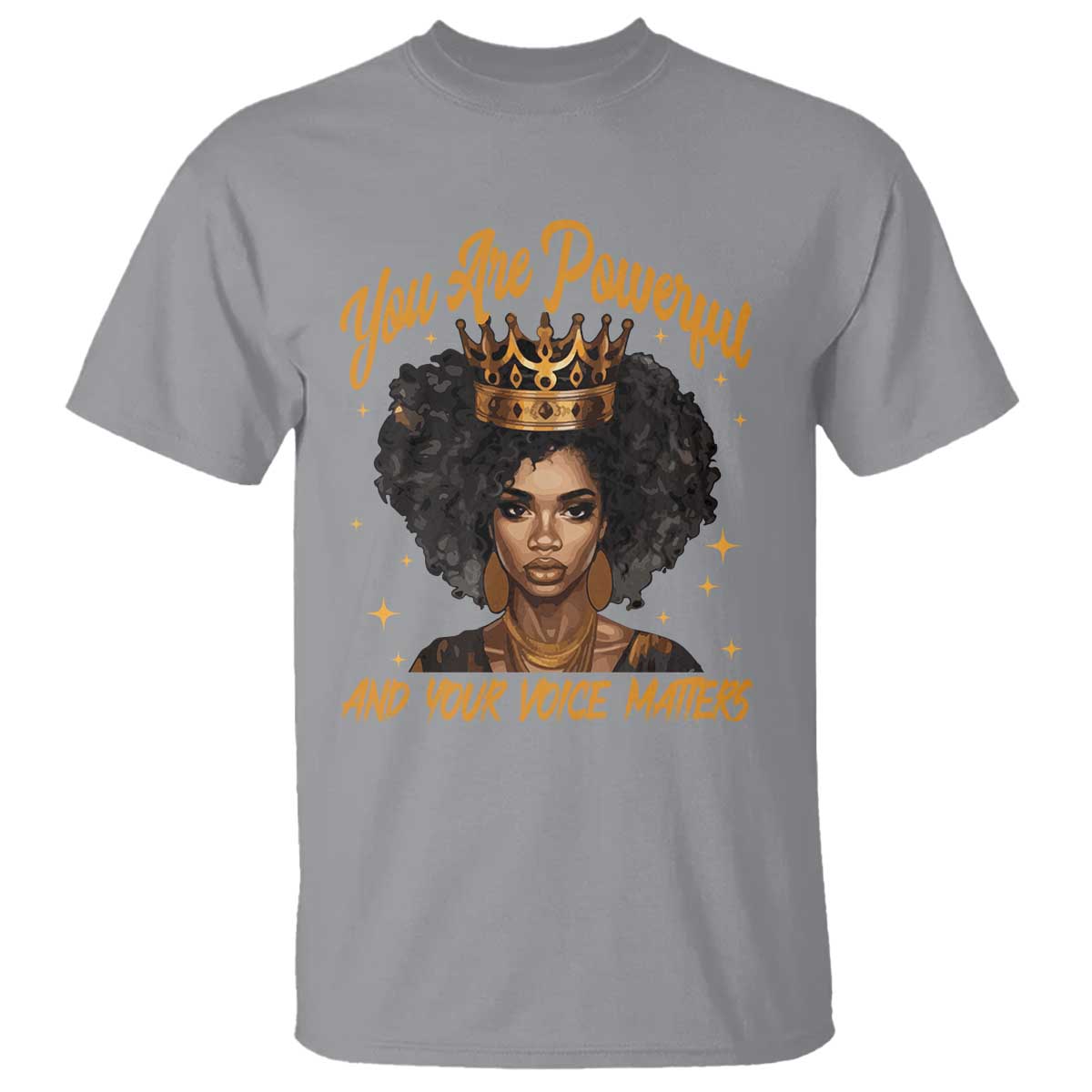 harris-2024-t-shirt-you-are-powerful-and-your-voice-matters-afro-girl