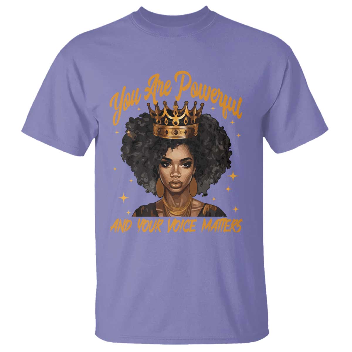 harris-2024-t-shirt-you-are-powerful-and-your-voice-matters-afro-girl