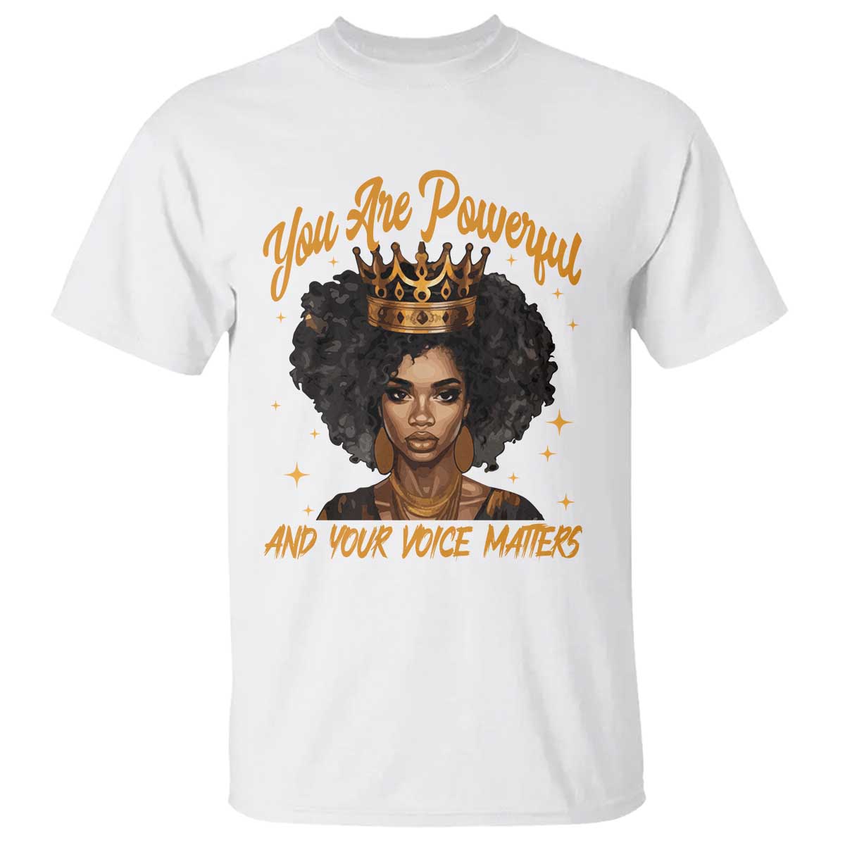 harris-2024-t-shirt-you-are-powerful-and-your-voice-matters-afro-girl