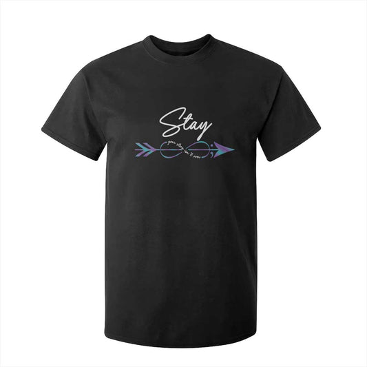 Suicide Prevention Support T Shirt For Kid Stay Your Story Isn't Over Arrow Semicolon