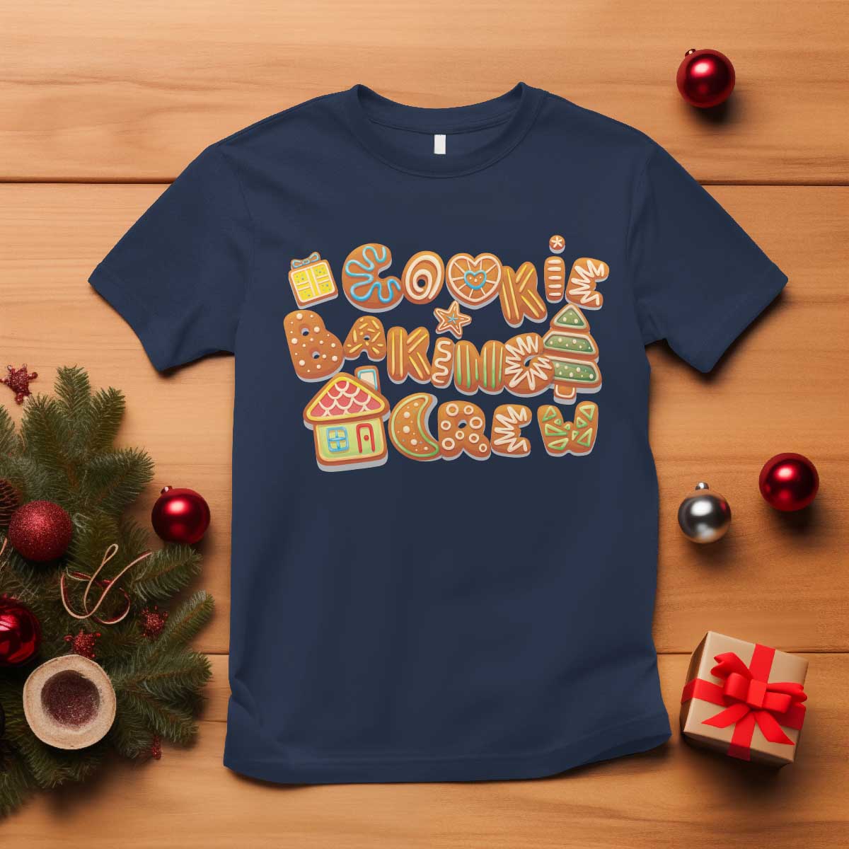 funny-christmas-baking-t-shirt-cookie-baking-crew-family-matching
