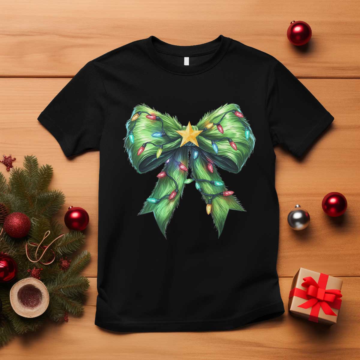 funny-christmas-coquette-t-shirt-green-xmas-tree-bow