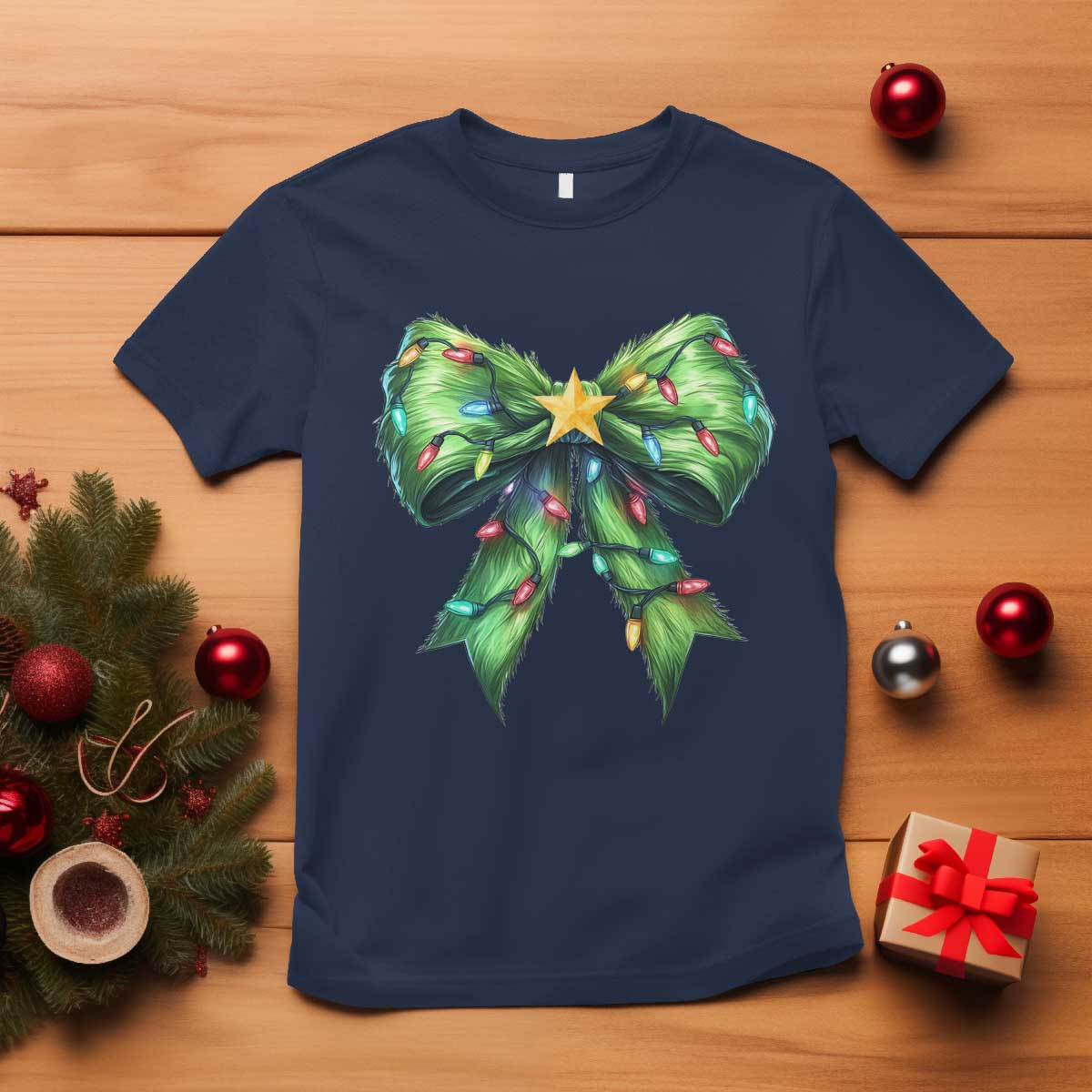 funny-christmas-coquette-t-shirt-green-xmas-tree-bow