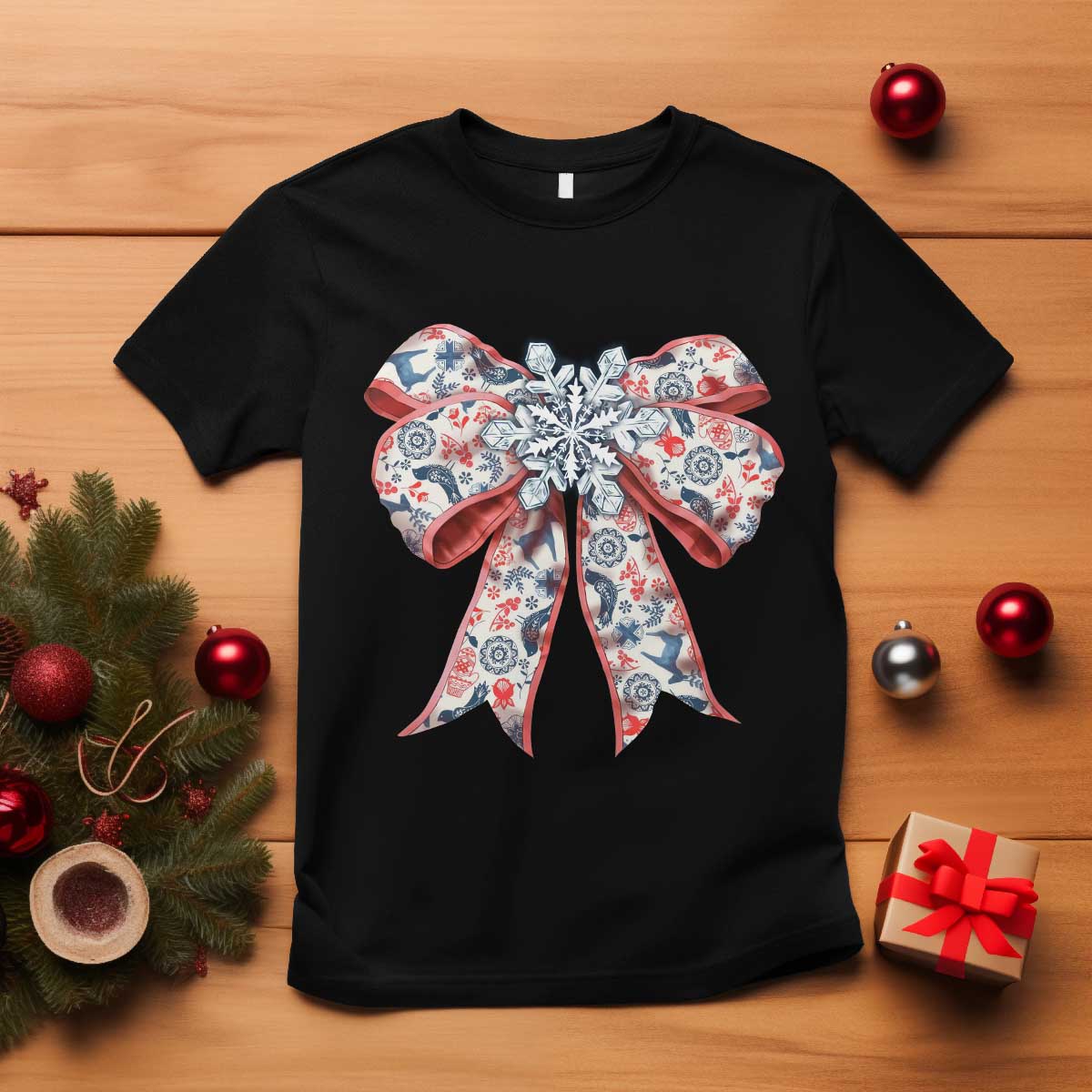 funny-toile-folk-art-scandinavian-coquette-bow-christmas-t-shirt