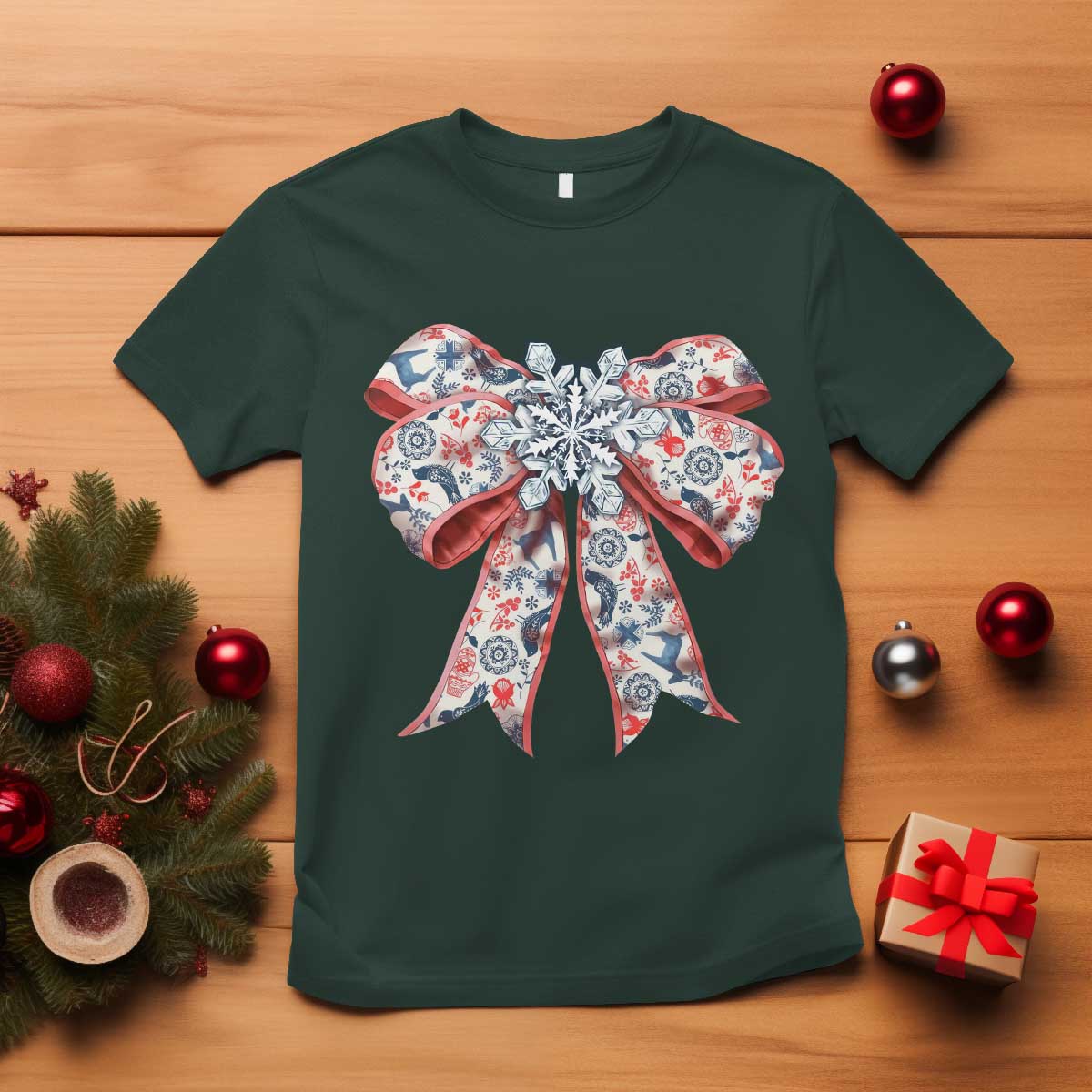 funny-toile-folk-art-scandinavian-coquette-bow-christmas-t-shirt