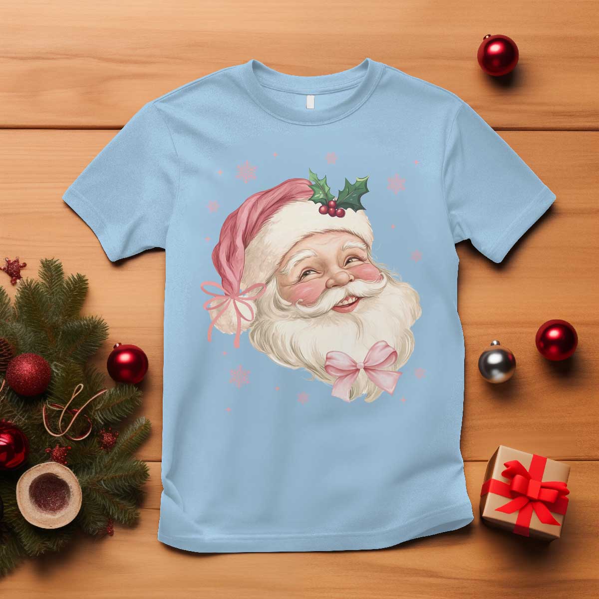 christmas-coquette-pink-santa-bow-t-shirt