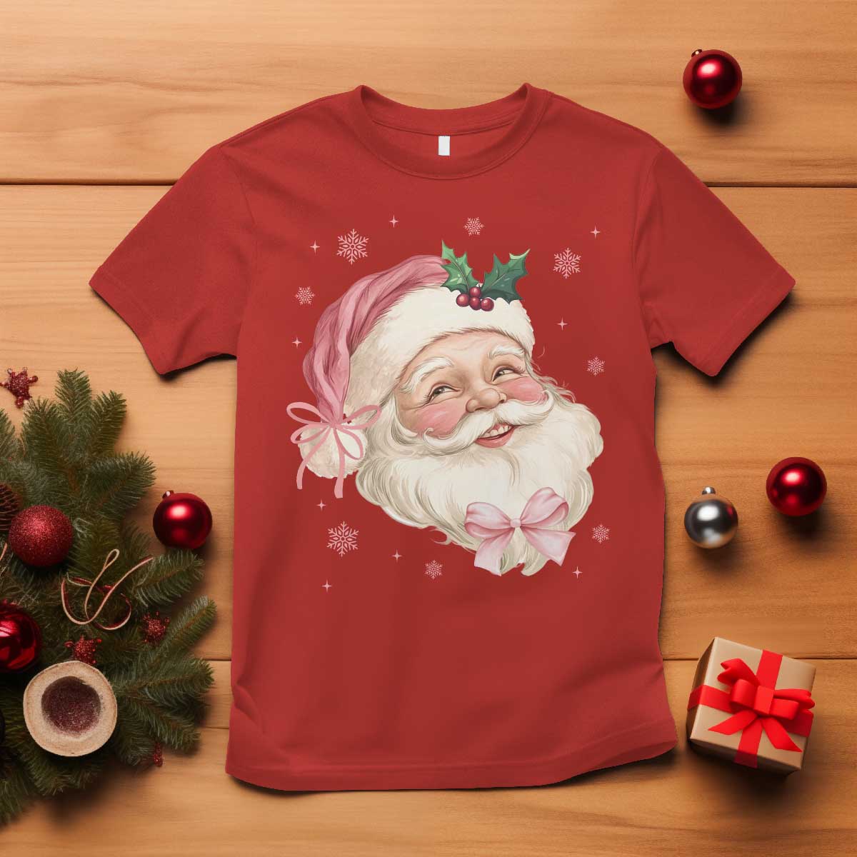 christmas-coquette-pink-santa-bow-t-shirt