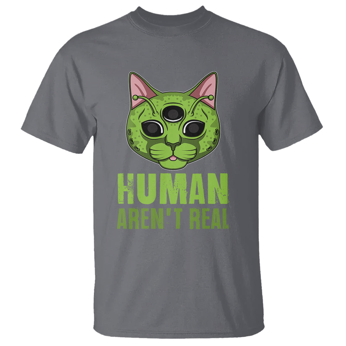 funny-alien-cat-t-shirt-human-arent-real-cute-mythical-creature