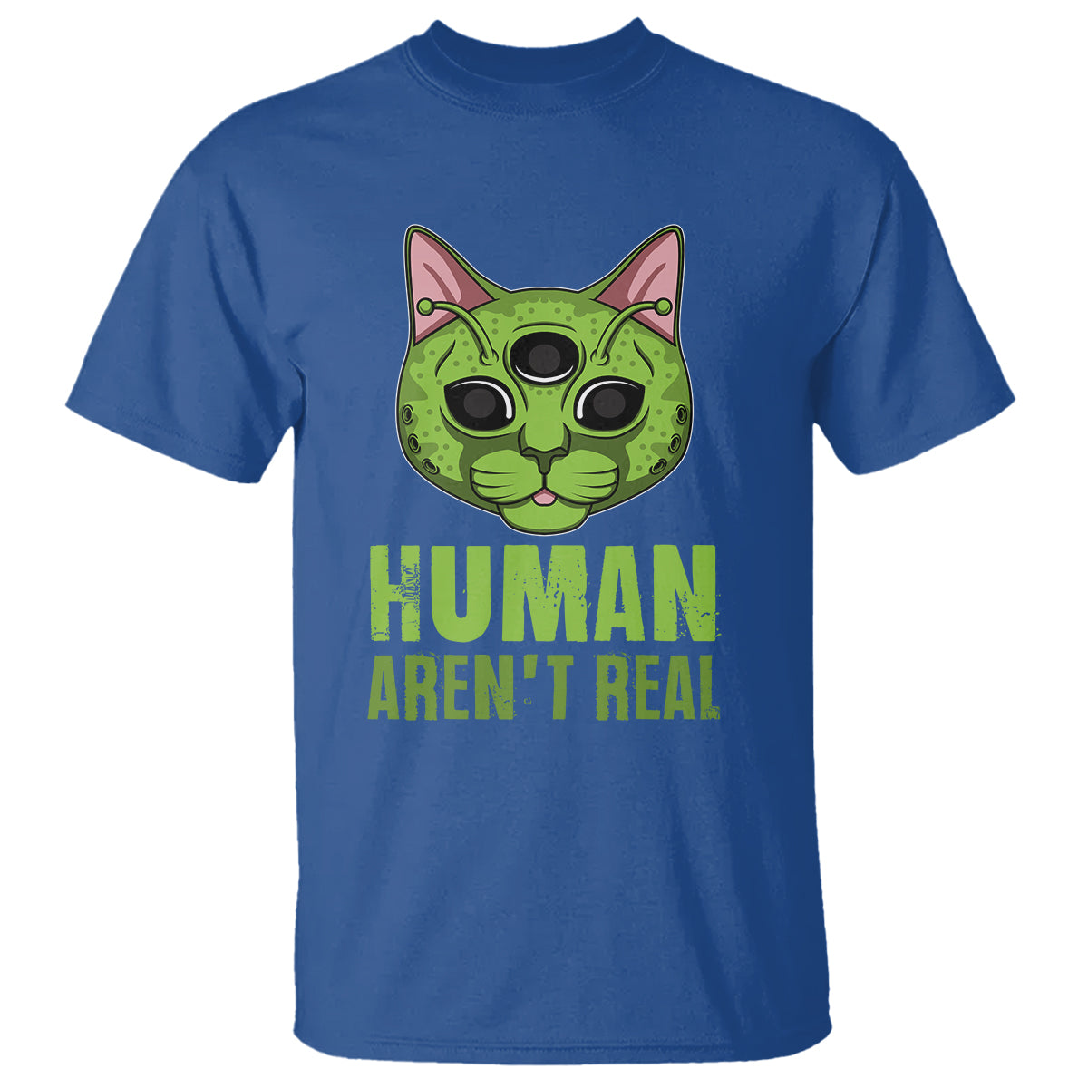 funny-alien-cat-t-shirt-human-arent-real-cute-mythical-creature