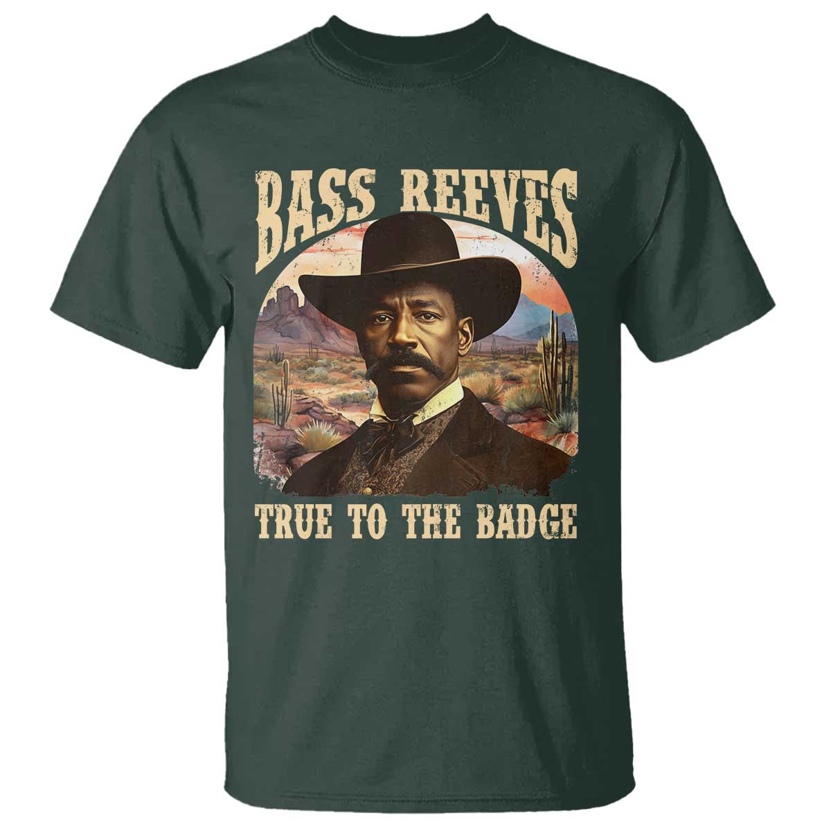 bass-reeves-true-to-the-badge-t-shirt-african-american-cowboy-marshal-black-history-month