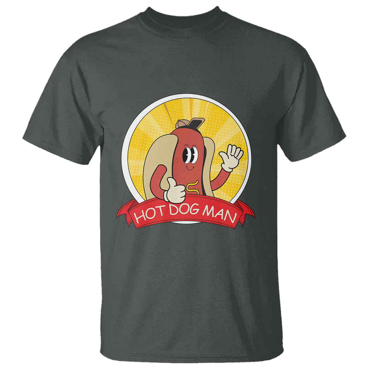 hot-dog-man-t-shirt-vintage-comic-retro