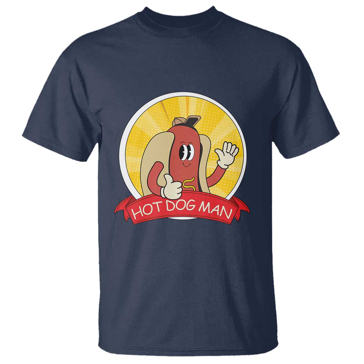 hot-dog-man-t-shirt-vintage-comic-retro