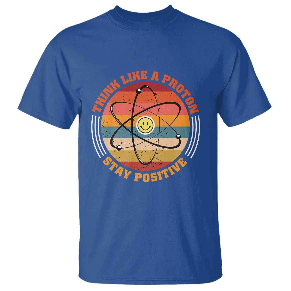 chemistry-science-t-shirt-think-like-a-proton-stay-positive-retro-elements