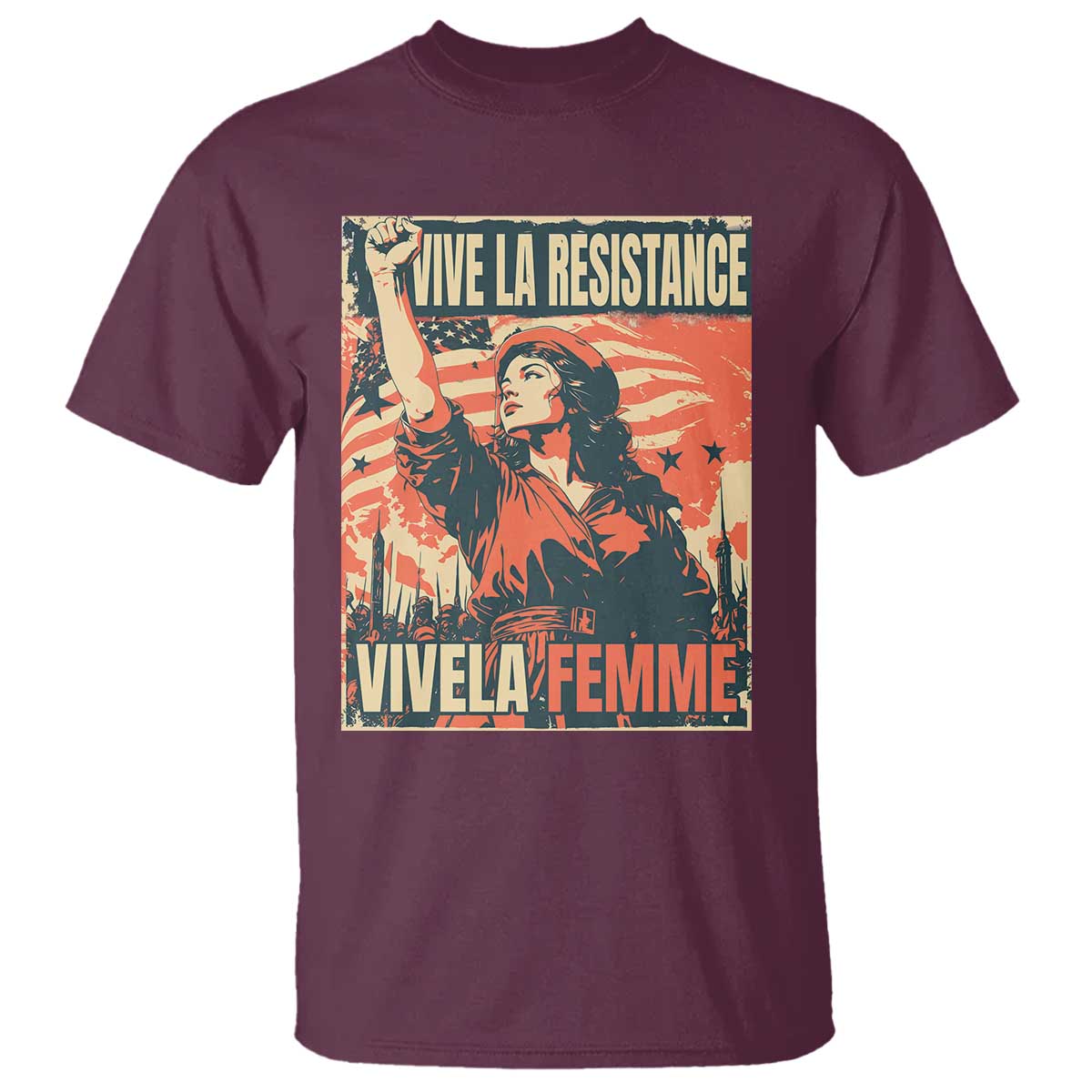 vive-la-resistance-vivela-femme-t-shirt-feminist-womens-right-political-sattire