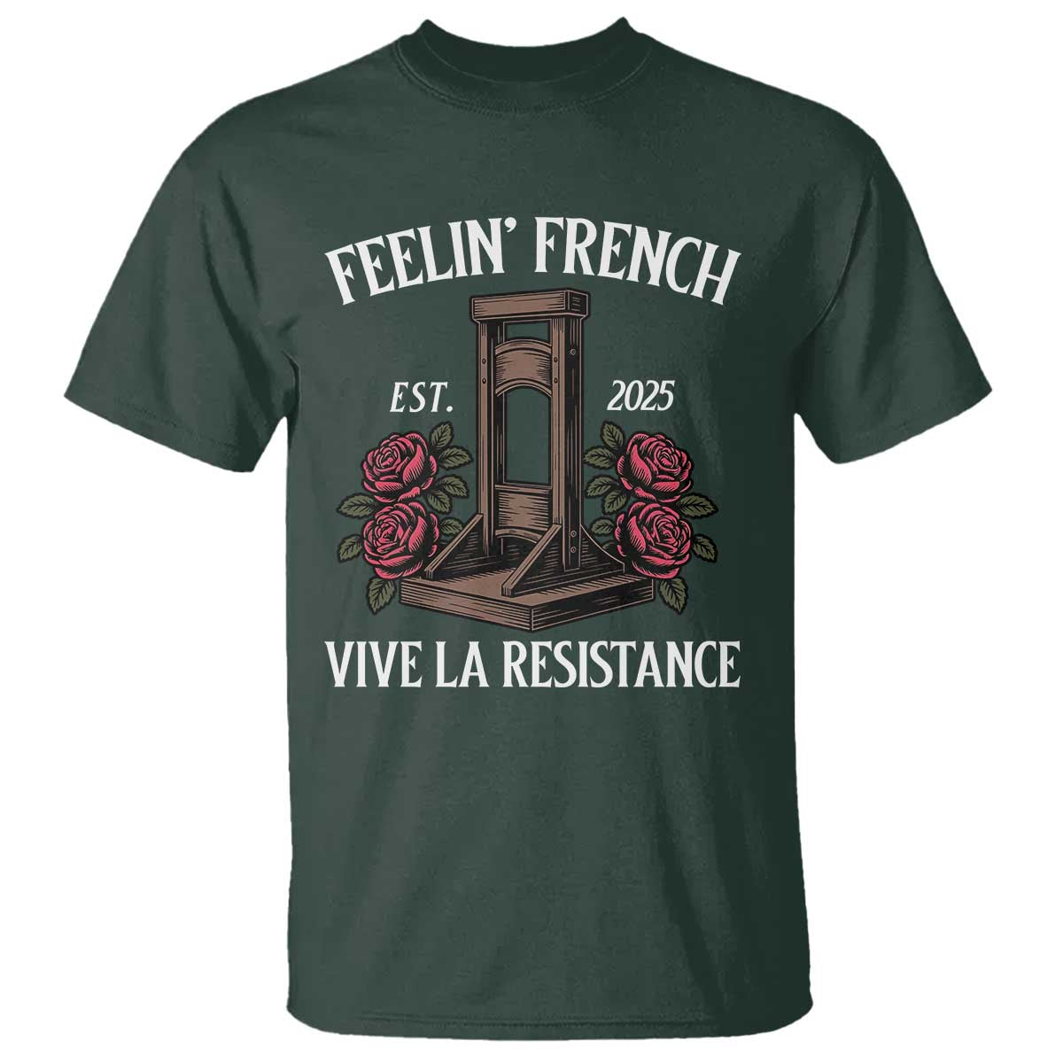 funny-feelin-french-vive-la-resistance-2025-t-shirt-vintage-rose-guillotine