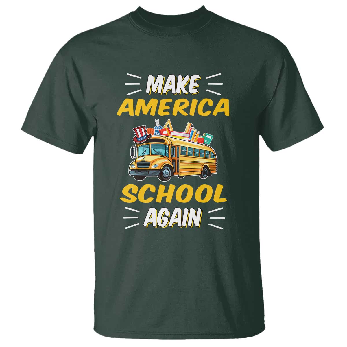 funny-back-to-school-t-shirt-make-america-school-again-usa-top-hat-yellow-bus