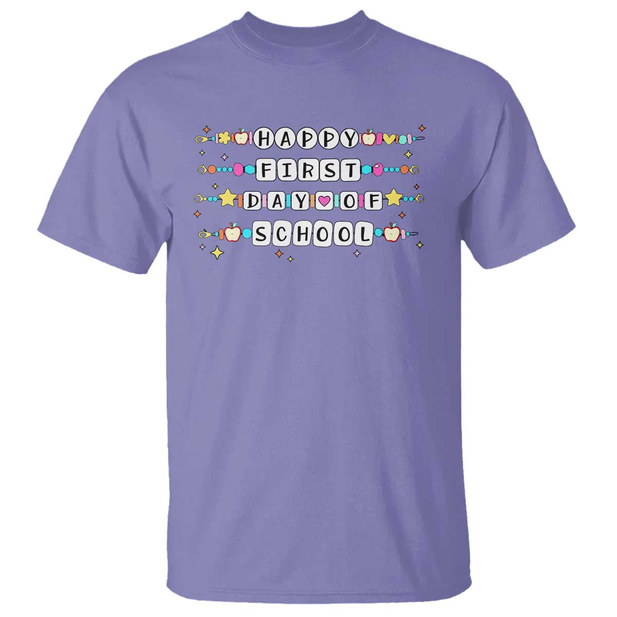happy-first-day-of-school-t-shirt-student-teacher-bracelet-retro-groove