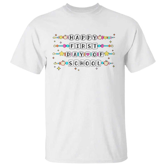 happy-first-day-of-school-t-shirt-student-teacher-bracelet-retro-groove