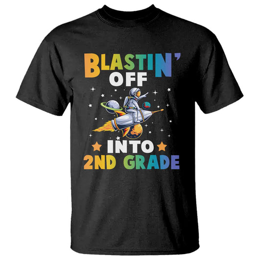 funny-back-to-school-space-t-shirt-blastin-off-into-2nd-grade-astronaut-rocket