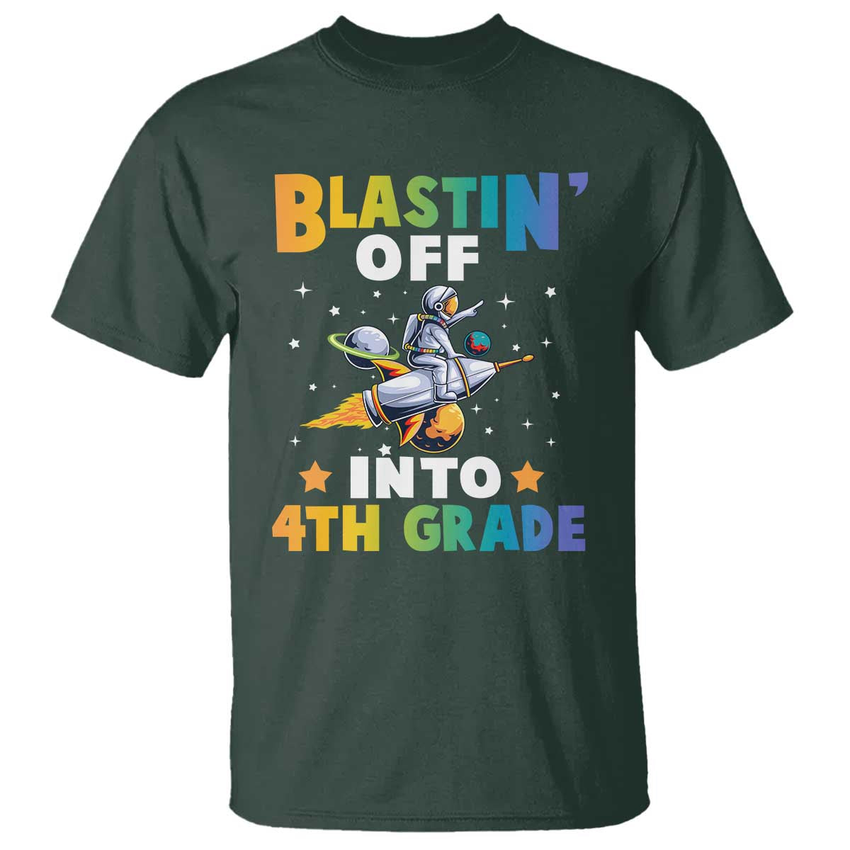 funny-back-to-school-space-t-shirt-blastin-off-into-4th-grade-astronaut-rocket
