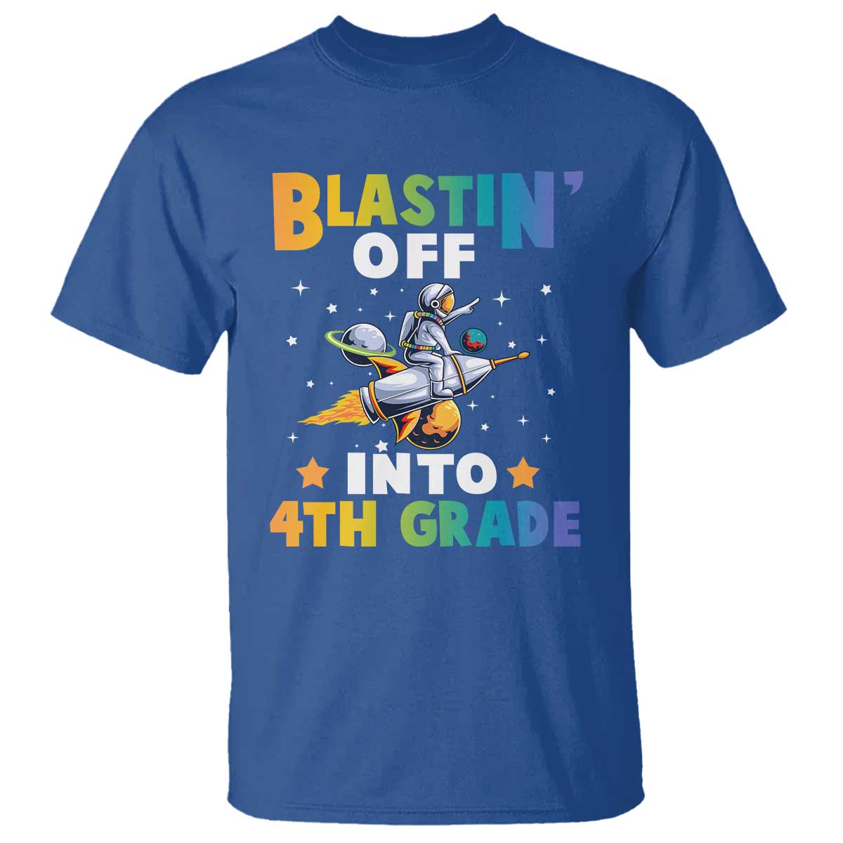 funny-back-to-school-space-t-shirt-blastin-off-into-4th-grade-astronaut-rocket