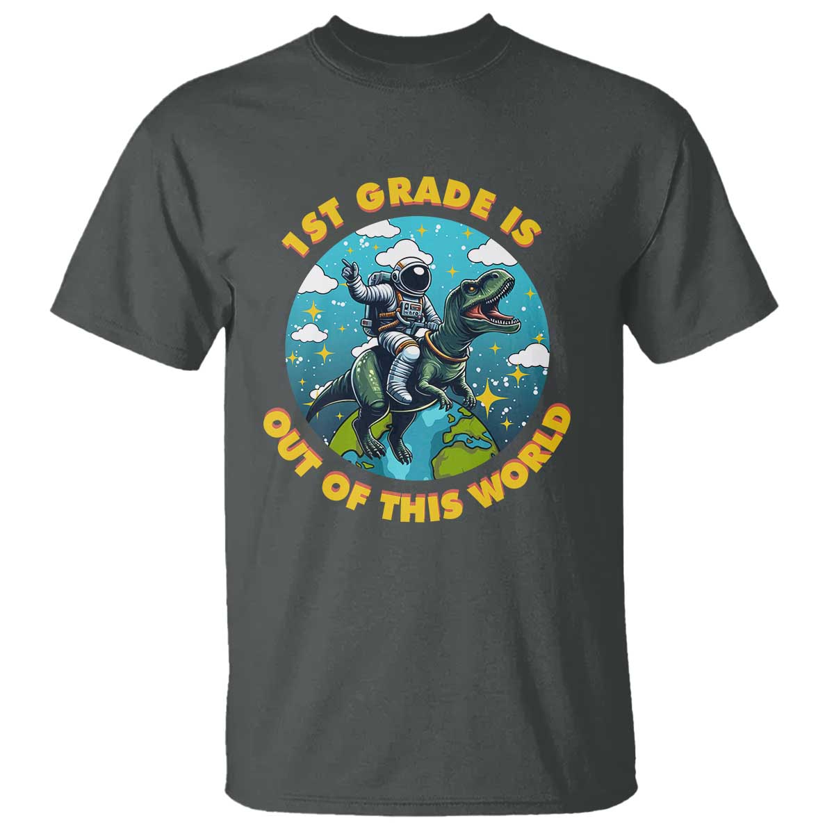 funny-back-to-school-space-t-shirt-2nd-grade-is-out-of-this-world-dinosaur-astronaut-planet