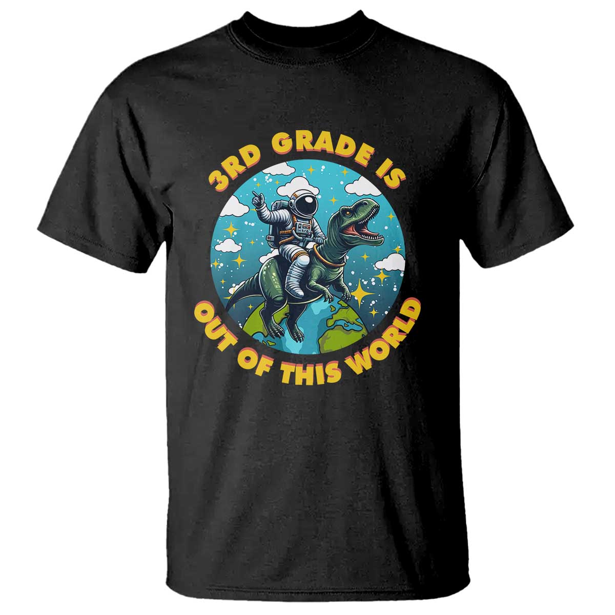 funny-back-to-school-space-t-shirt-3rd-grade-is-out-of-this-world-dinosaur-astronaut-planet