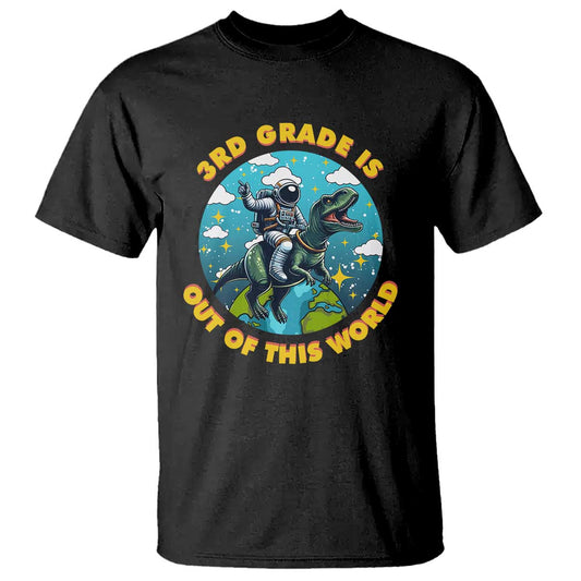 funny-back-to-school-space-t-shirt-3rd-grade-is-out-of-this-world-dinosaur-astronaut-planet