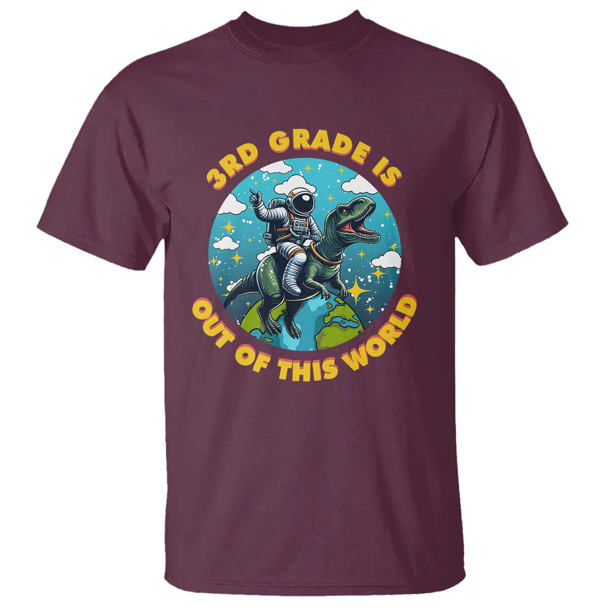 funny-back-to-school-space-t-shirt-3rd-grade-is-out-of-this-world-dinosaur-astronaut-planet