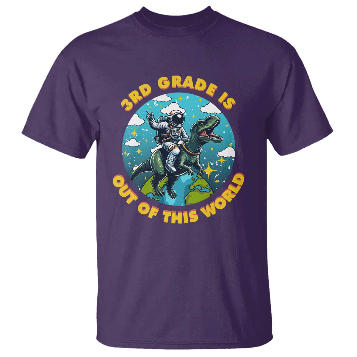 funny-back-to-school-space-t-shirt-3rd-grade-is-out-of-this-world-dinosaur-astronaut-planet