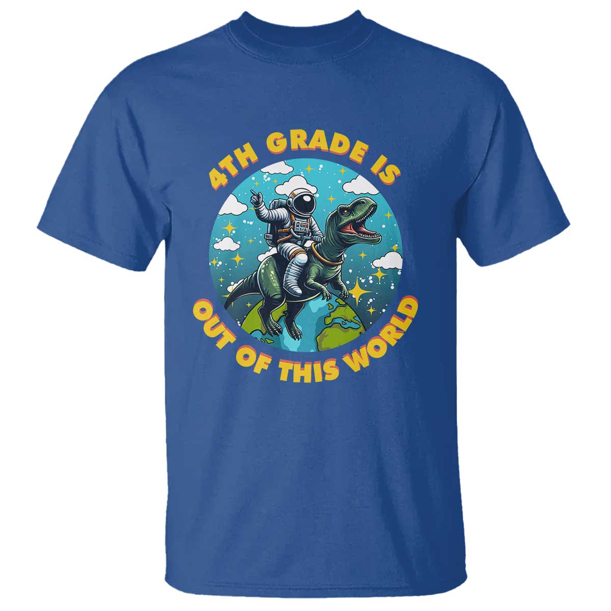 funny-back-to-school-space-t-shirt-4th-grade-is-out-of-this-world-dinosaur-astronaut-planet