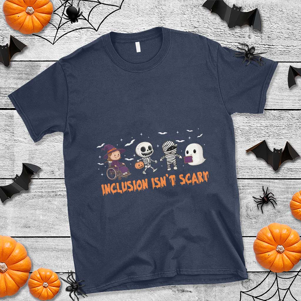 halloween-teacher-t-shirt-inclusion-isnt-scary-cute-skeleton-ghost-witch