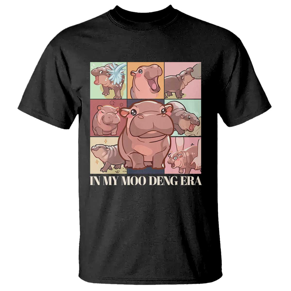 in-my-moo-deng-era-t-shirt-cute-hippo-zoo-meme-baby-pygmy