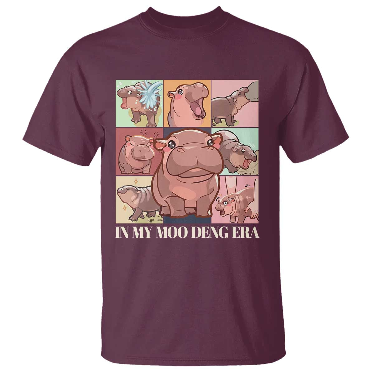 in-my-moo-deng-era-t-shirt-cute-hippo-zoo-meme-baby-pygmy