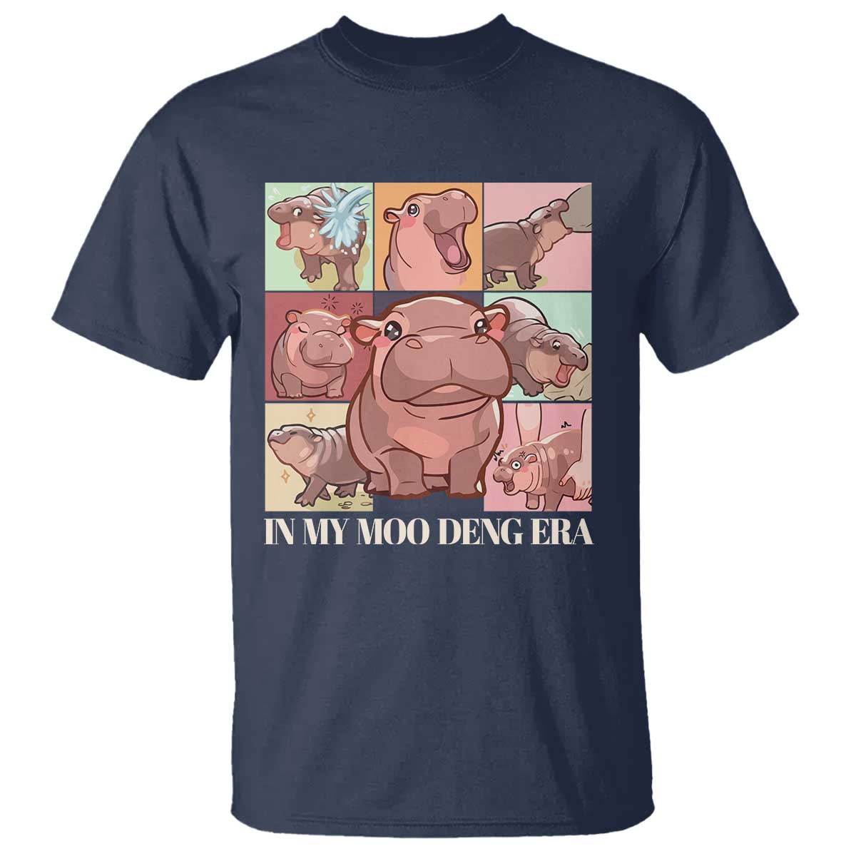 in-my-moo-deng-era-t-shirt-cute-hippo-zoo-meme-baby-pygmy