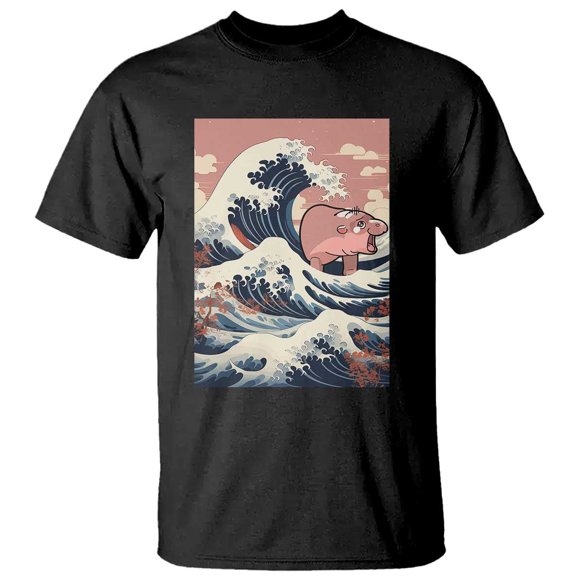 funny-moo-deng-t-shirt-cute-hippo-zoo-meme-baby-pygmy-tsunami